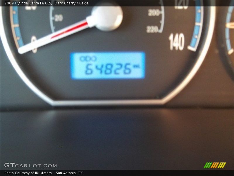 Dark Cherry / Beige 2009 Hyundai Santa Fe GLS