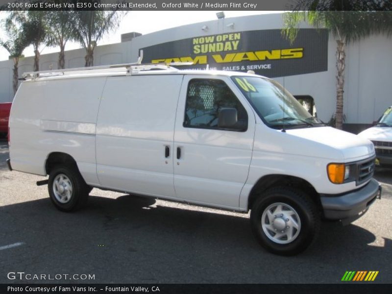 Oxford White / Medium Flint Grey 2006 Ford E Series Van E350 Commercial Extended