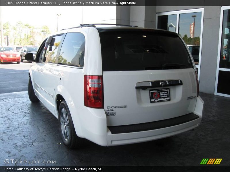 Stone White / Medium Slate Gray/Light Shale 2009 Dodge Grand Caravan SXT