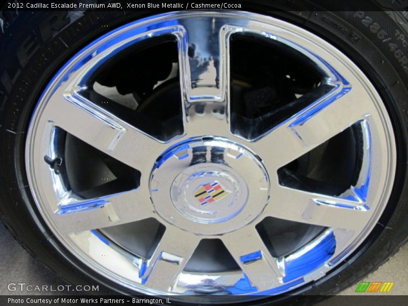 Xenon Blue Metallic / Cashmere/Cocoa 2012 Cadillac Escalade Premium AWD