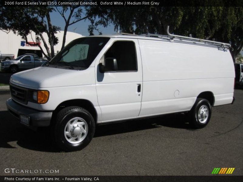 Oxford White / Medium Flint Grey 2006 Ford E Series Van E350 Commercial Extended