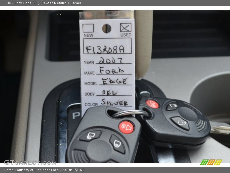 Pewter Metallic / Camel 2007 Ford Edge SEL