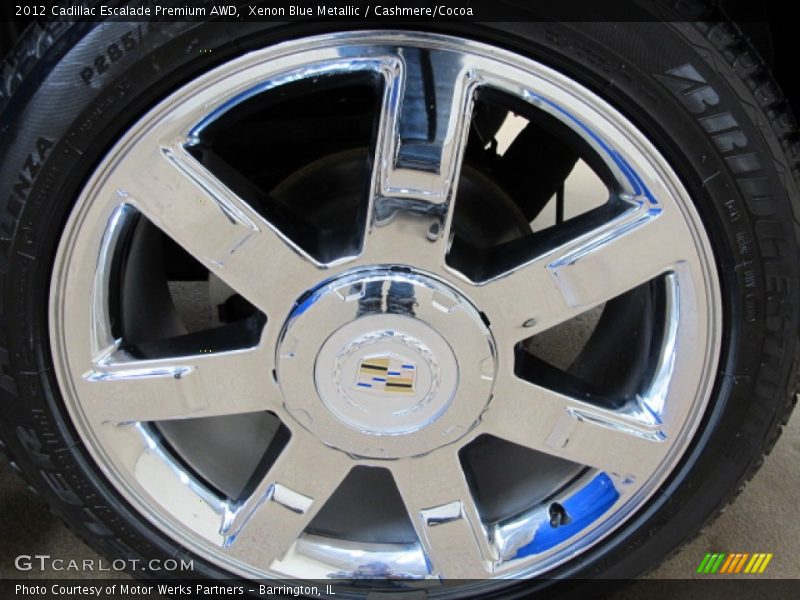 Xenon Blue Metallic / Cashmere/Cocoa 2012 Cadillac Escalade Premium AWD