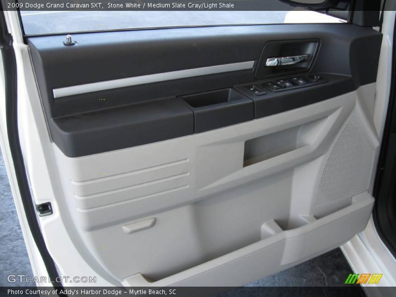 Stone White / Medium Slate Gray/Light Shale 2009 Dodge Grand Caravan SXT