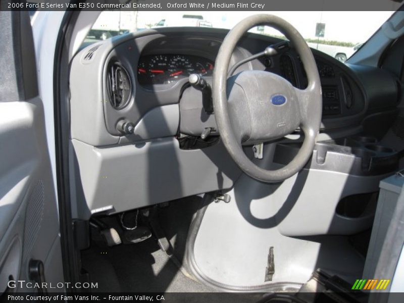 Oxford White / Medium Flint Grey 2006 Ford E Series Van E350 Commercial Extended