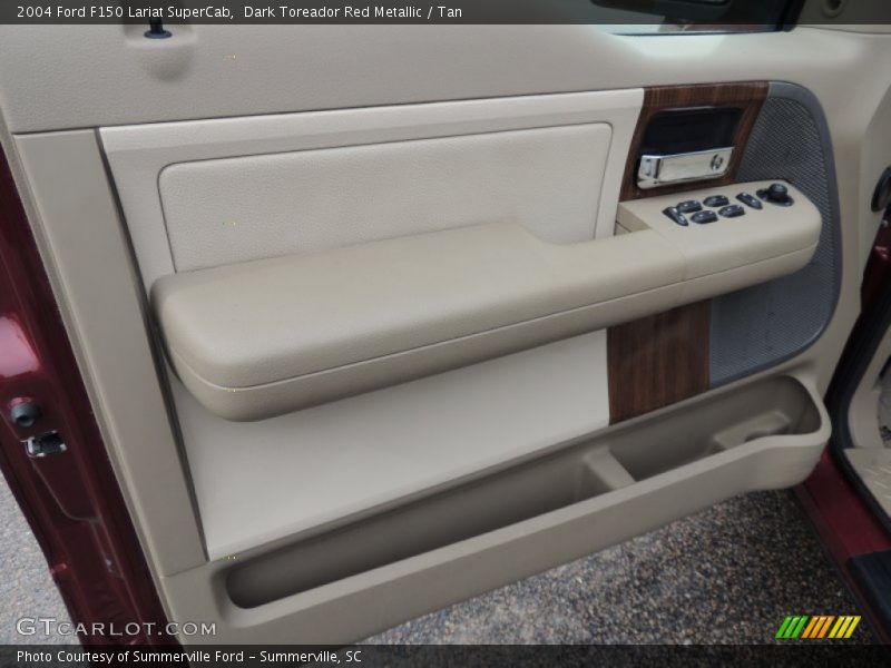 Dark Toreador Red Metallic / Tan 2004 Ford F150 Lariat SuperCab