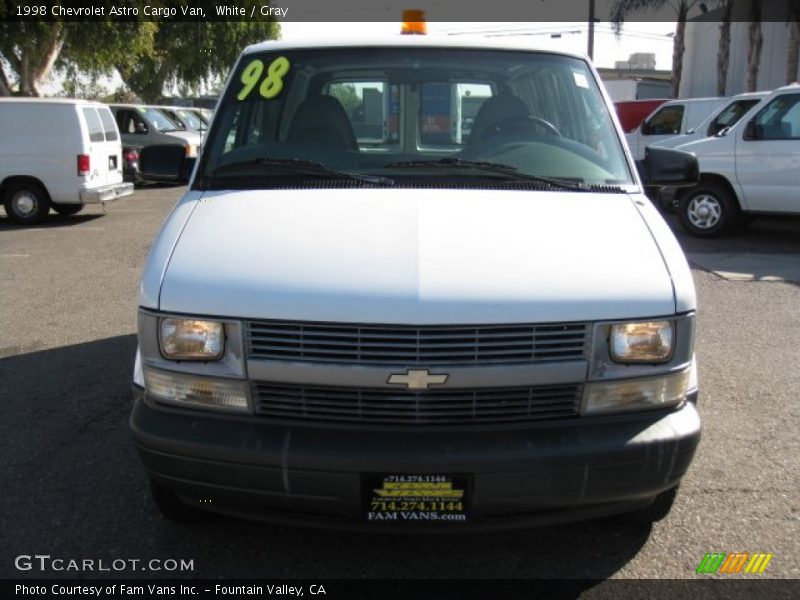 White / Gray 1998 Chevrolet Astro Cargo Van