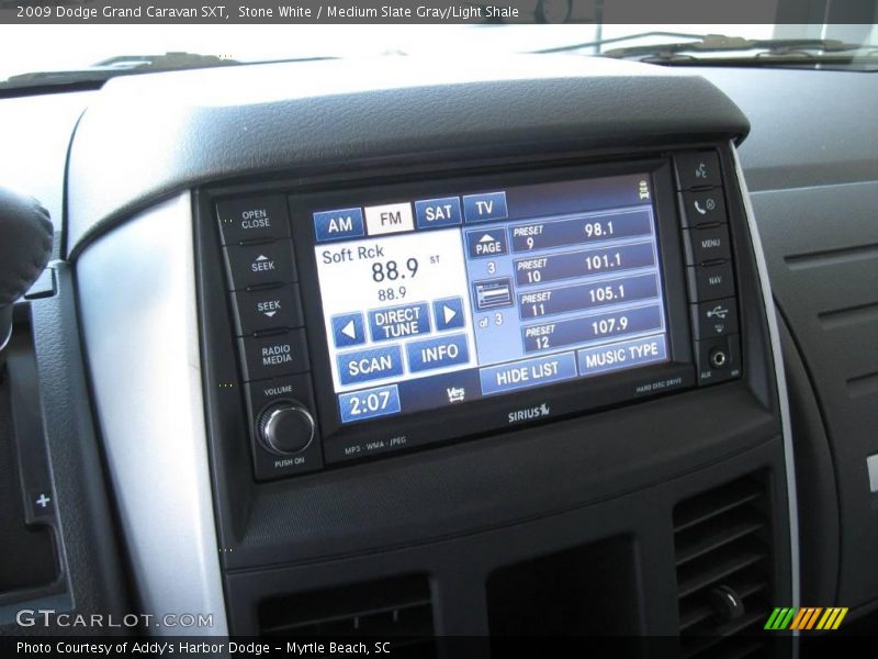Stone White / Medium Slate Gray/Light Shale 2009 Dodge Grand Caravan SXT