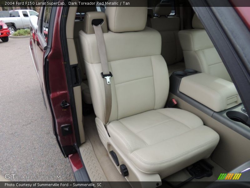 Dark Toreador Red Metallic / Tan 2004 Ford F150 Lariat SuperCab