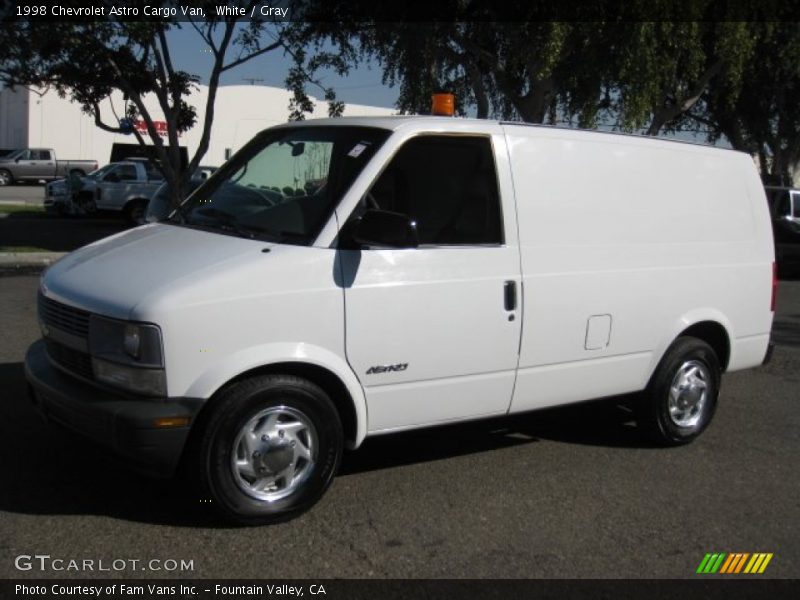 White / Gray 1998 Chevrolet Astro Cargo Van