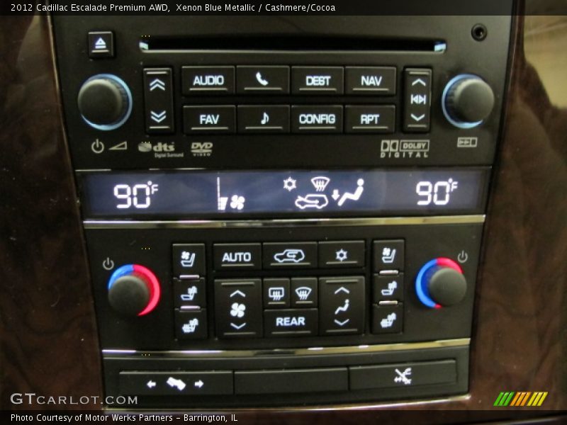 Controls of 2012 Escalade Premium AWD