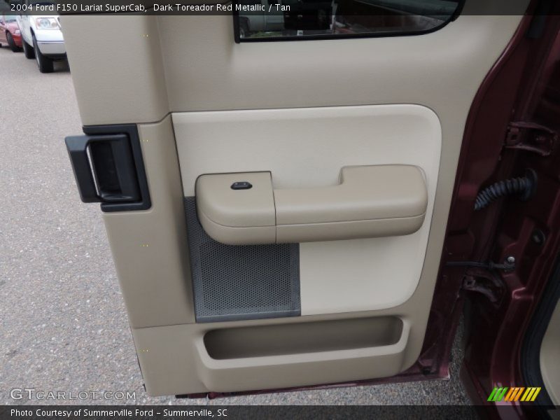 Dark Toreador Red Metallic / Tan 2004 Ford F150 Lariat SuperCab