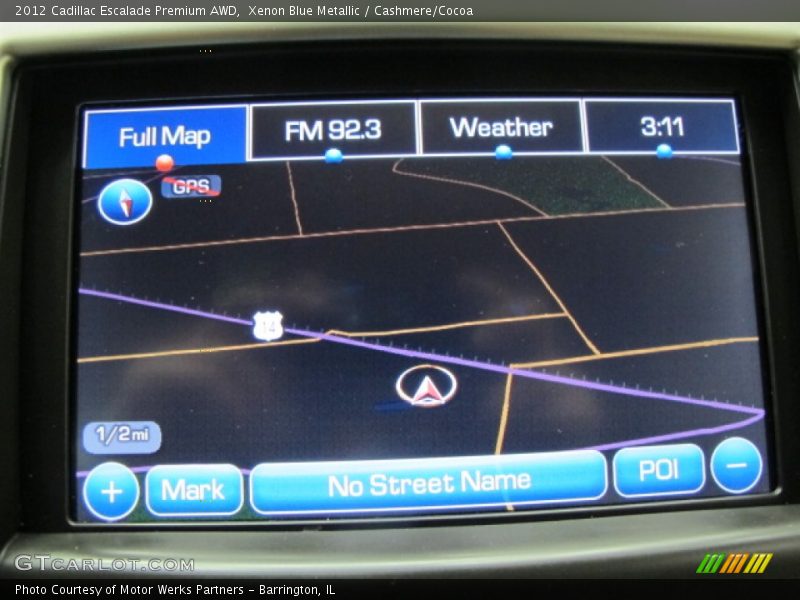 Navigation of 2012 Escalade Premium AWD