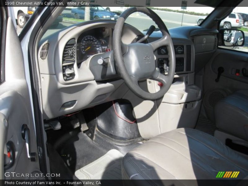 White / Gray 1998 Chevrolet Astro Cargo Van