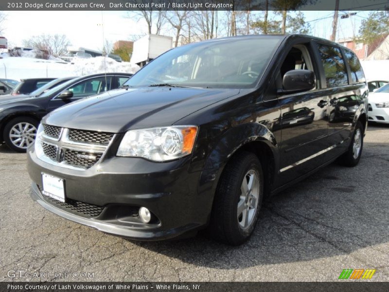 Dark Charcoal Pearl / Black/Light Graystone 2012 Dodge Grand Caravan Crew