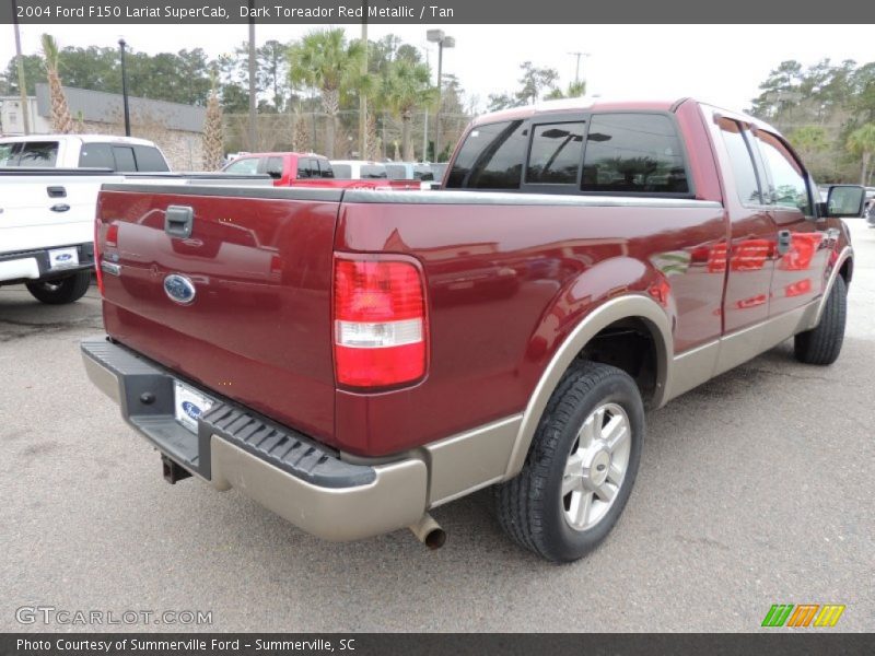 Dark Toreador Red Metallic / Tan 2004 Ford F150 Lariat SuperCab