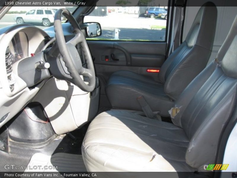 White / Gray 1998 Chevrolet Astro Cargo Van
