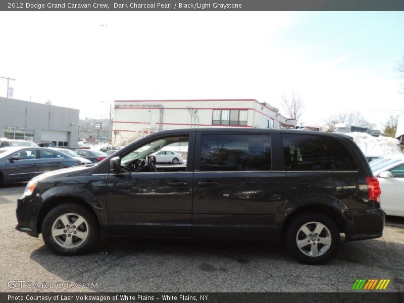Dark Charcoal Pearl / Black/Light Graystone 2012 Dodge Grand Caravan Crew