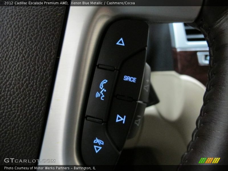 Xenon Blue Metallic / Cashmere/Cocoa 2012 Cadillac Escalade Premium AWD