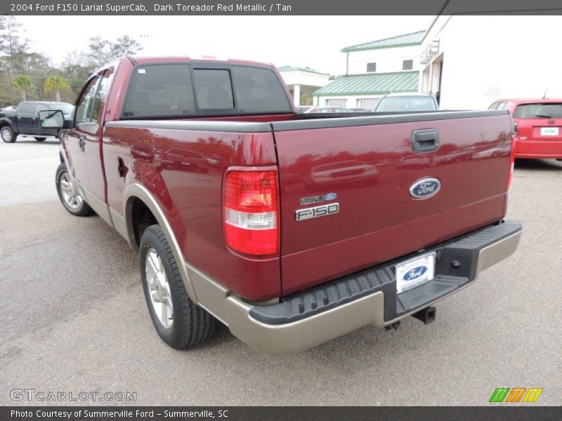 Dark Toreador Red Metallic / Tan 2004 Ford F150 Lariat SuperCab