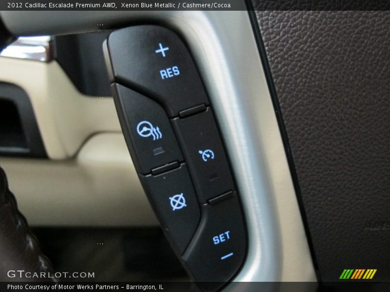 Xenon Blue Metallic / Cashmere/Cocoa 2012 Cadillac Escalade Premium AWD