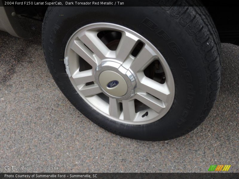 Dark Toreador Red Metallic / Tan 2004 Ford F150 Lariat SuperCab