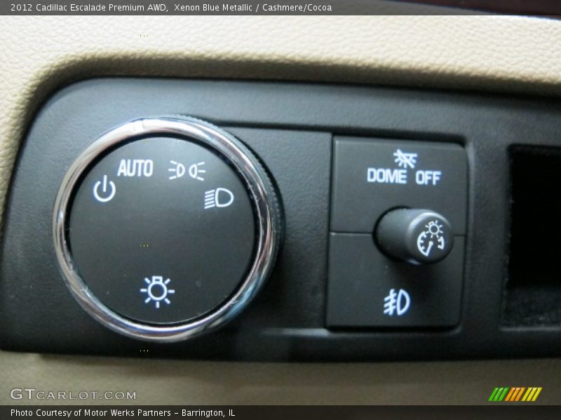 Controls of 2012 Escalade Premium AWD