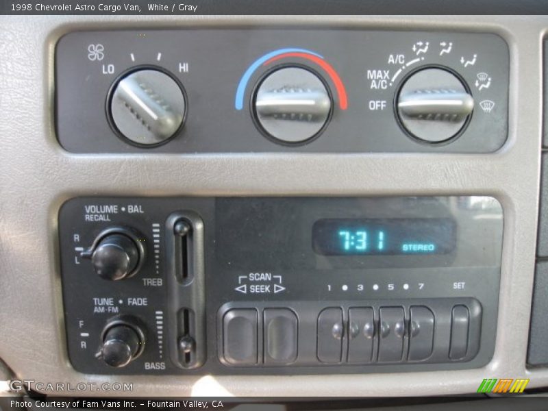 White / Gray 1998 Chevrolet Astro Cargo Van