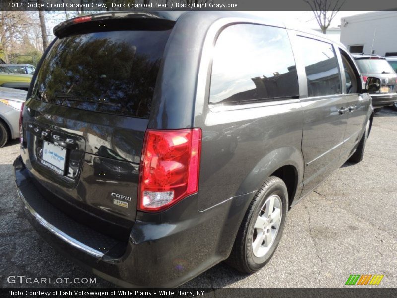 Dark Charcoal Pearl / Black/Light Graystone 2012 Dodge Grand Caravan Crew