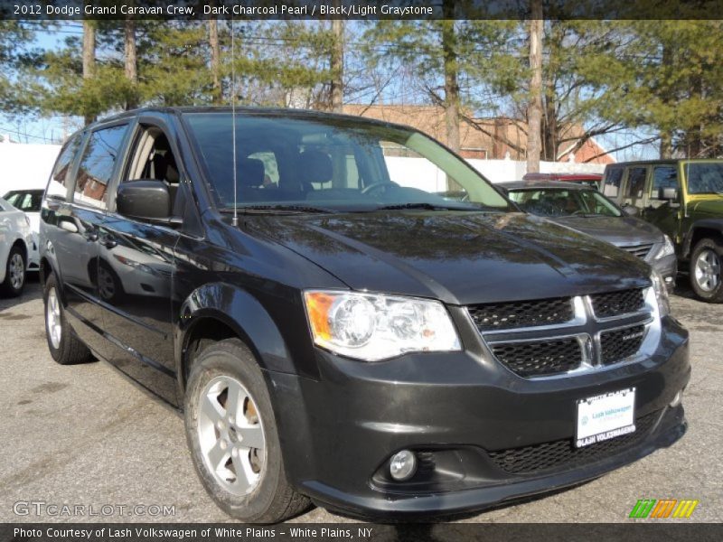 Dark Charcoal Pearl / Black/Light Graystone 2012 Dodge Grand Caravan Crew