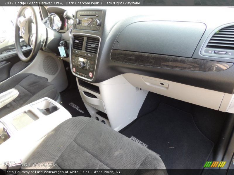 Dark Charcoal Pearl / Black/Light Graystone 2012 Dodge Grand Caravan Crew