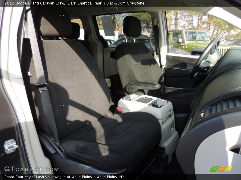 Dark Charcoal Pearl / Black/Light Graystone 2012 Dodge Grand Caravan Crew