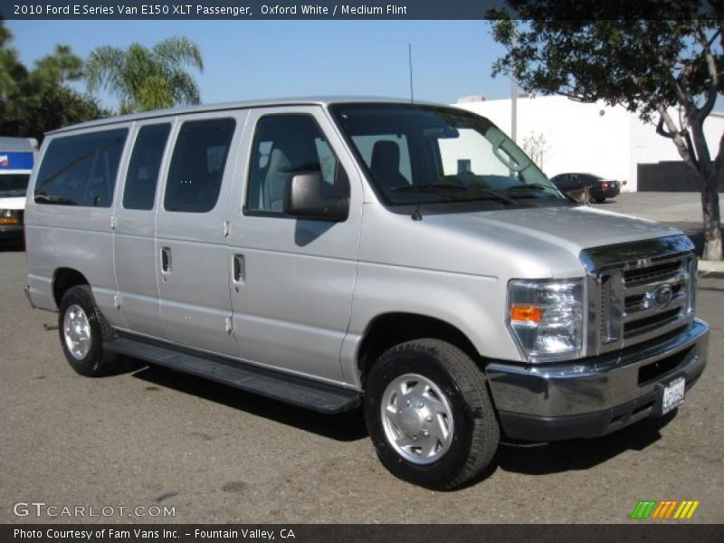 Oxford White / Medium Flint 2010 Ford E Series Van E150 XLT Passenger