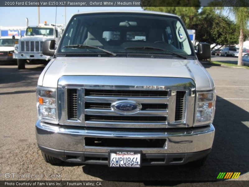 Oxford White / Medium Flint 2010 Ford E Series Van E150 XLT Passenger