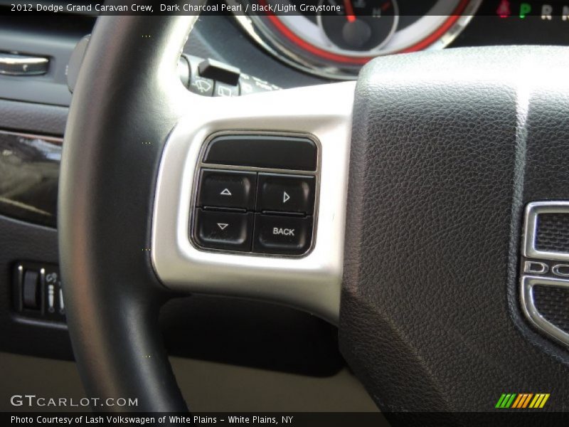 Dark Charcoal Pearl / Black/Light Graystone 2012 Dodge Grand Caravan Crew
