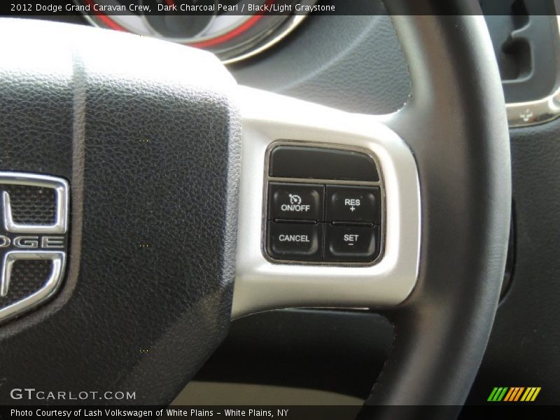Dark Charcoal Pearl / Black/Light Graystone 2012 Dodge Grand Caravan Crew