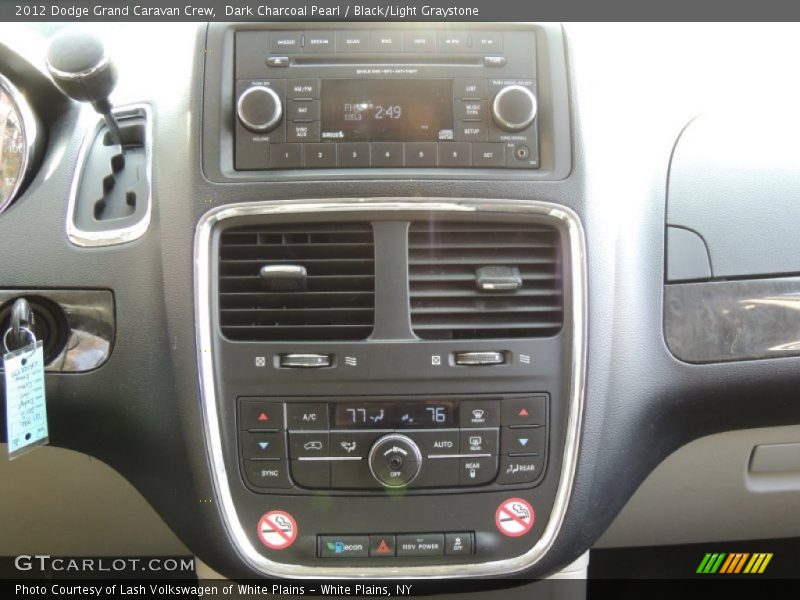 Dark Charcoal Pearl / Black/Light Graystone 2012 Dodge Grand Caravan Crew