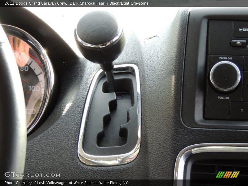 Dark Charcoal Pearl / Black/Light Graystone 2012 Dodge Grand Caravan Crew