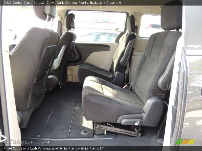Dark Charcoal Pearl / Black/Light Graystone 2012 Dodge Grand Caravan Crew