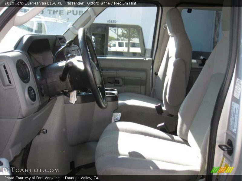 Oxford White / Medium Flint 2010 Ford E Series Van E150 XLT Passenger