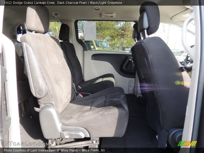 Dark Charcoal Pearl / Black/Light Graystone 2012 Dodge Grand Caravan Crew