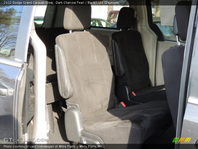 Dark Charcoal Pearl / Black/Light Graystone 2012 Dodge Grand Caravan Crew