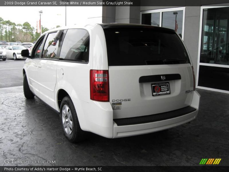 Stone White / Medium Slate Gray/Light Shale 2009 Dodge Grand Caravan SE