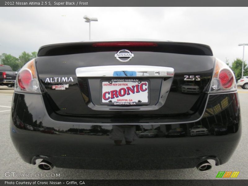 Super Black / Frost 2012 Nissan Altima 2.5 S