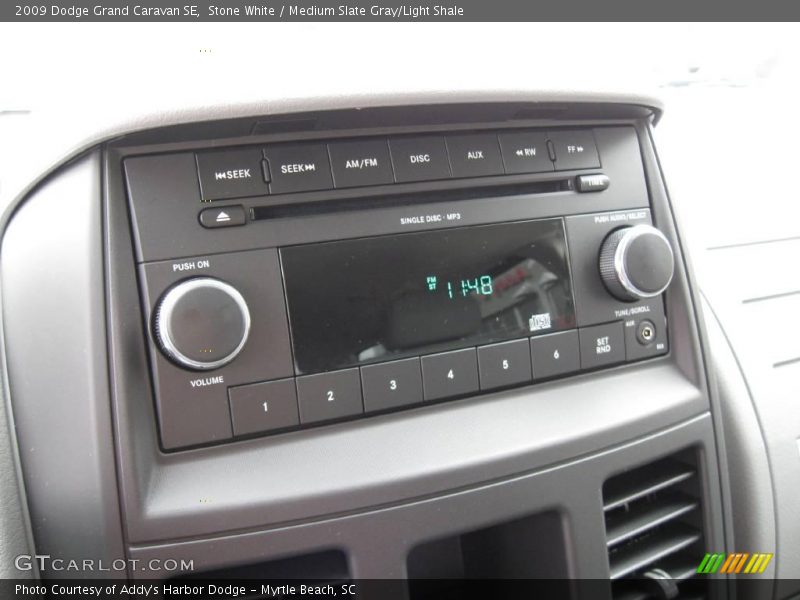 Stone White / Medium Slate Gray/Light Shale 2009 Dodge Grand Caravan SE