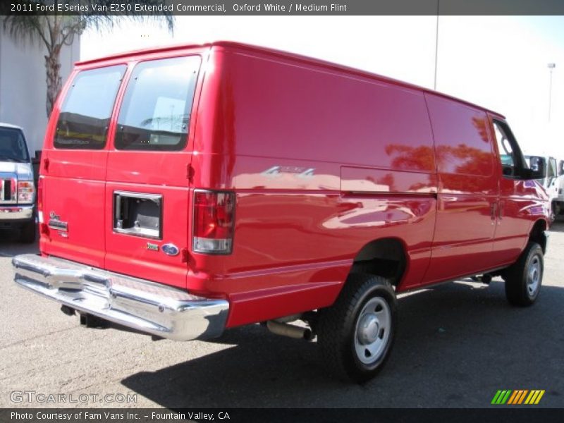 Oxford White / Medium Flint 2011 Ford E Series Van E250 Extended Commercial
