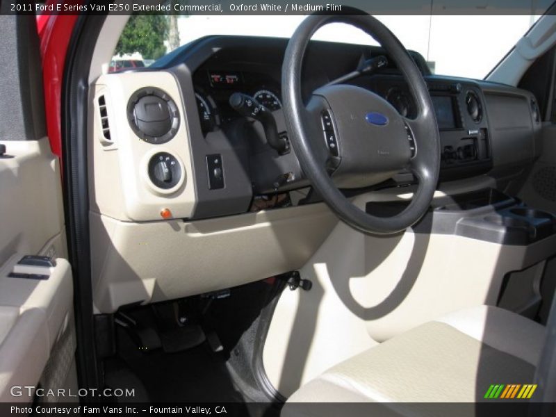 Oxford White / Medium Flint 2011 Ford E Series Van E250 Extended Commercial