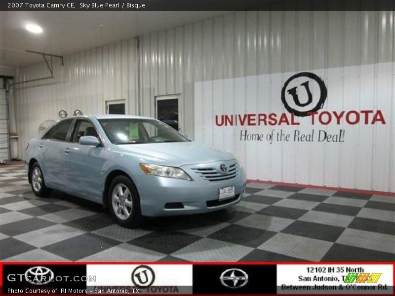 Sky Blue Pearl / Bisque 2007 Toyota Camry CE