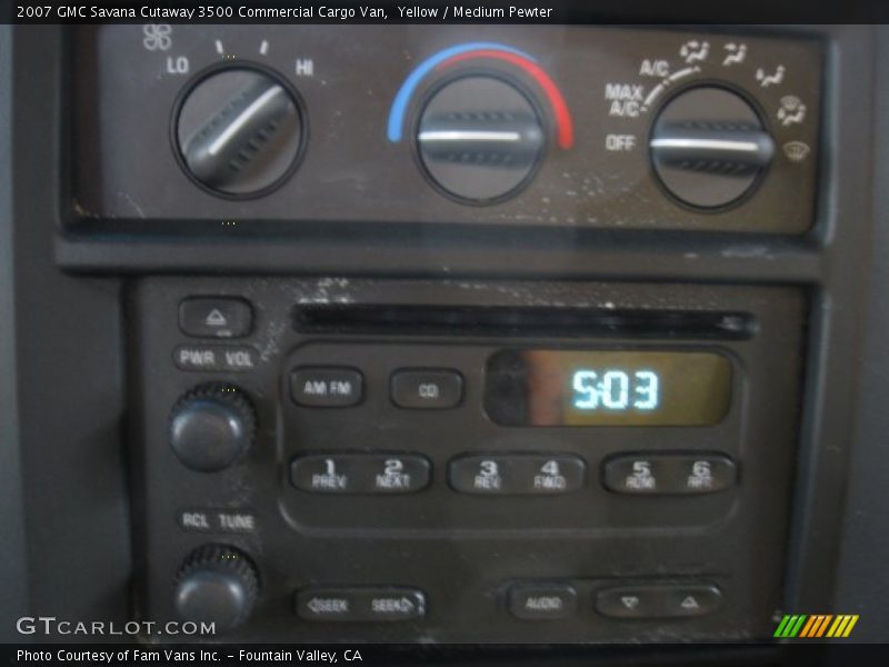 Yellow / Medium Pewter 2007 GMC Savana Cutaway 3500 Commercial Cargo Van