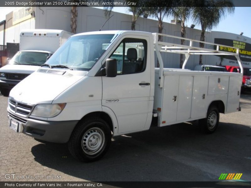 Arctic White / Gray 2005 Dodge Sprinter Van 2500 Cutaway Utility Van